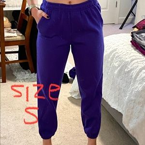 Purple Joggers